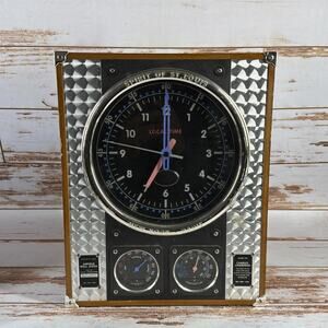 Charles Lindbergh Airfield Spirit of St. Louis Wall Clock Barometer Thermometer